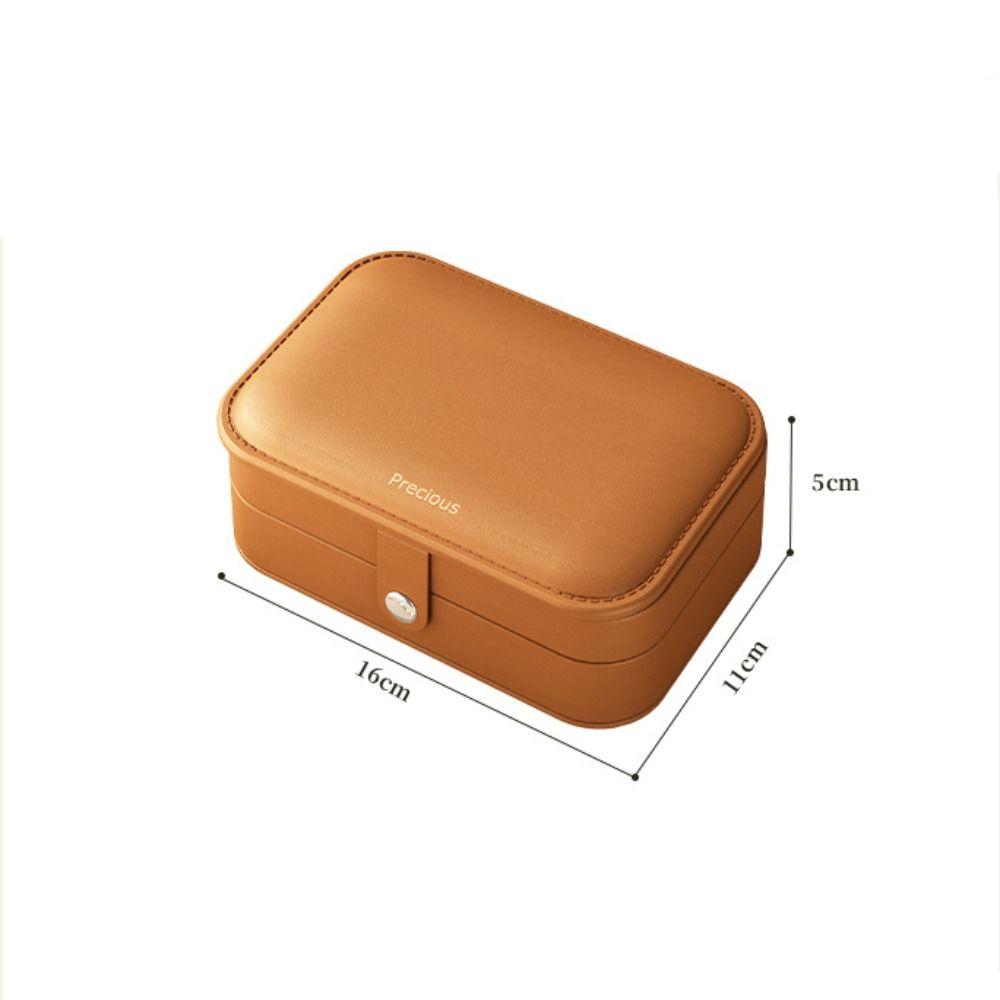 Large Capacity Earrings Storage Case PU Leather Jewelry Display Box Jewelry Packing Bag  Travel