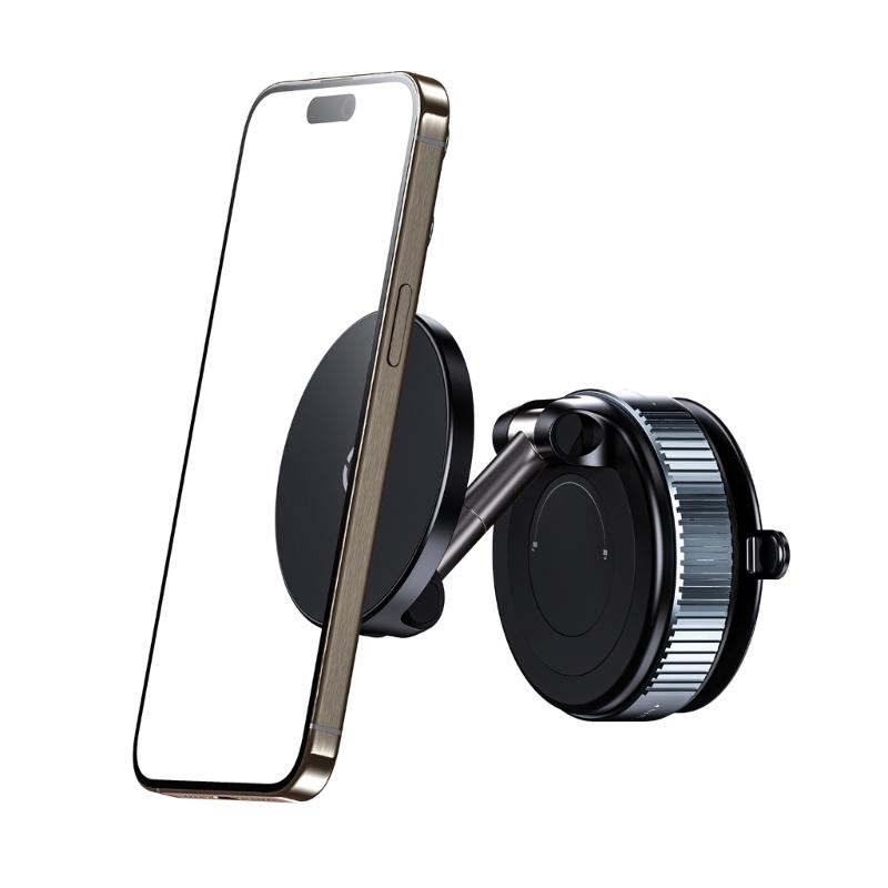 Vehicle Phone Mount Bracket Holder Vacuum Suction with Vacuum Attachment 360 Degree Rotation for Safe Driving Experience