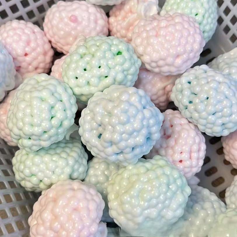 Flexible Vacuum Sand Squeeze Ball Grape Stress Ball Noisy Soothing Fidget Toy Office Desktop Decompression Gift