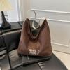 Suede Women's Retro Shoulder Bag - Versatile Autumn/Winter High-End Fashion Tote