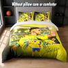 Cristiano Ronaldo Design Bed Bedding Set 1 Duvet Cover + 2 Pillowcases Soft Breathable Household Bed Linens