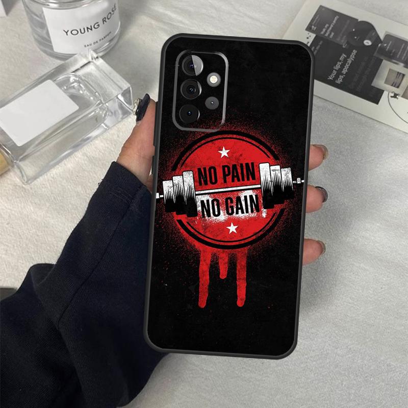 Bodybuilding Gym Fitness Phone Case For Samsung Galaxy A34 A54 A14 A13 A23 A33 A53 A73 A52 A42 A32 A22 A12 A51 A71