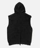 VASTIC Knit Hoodie Vest_Black