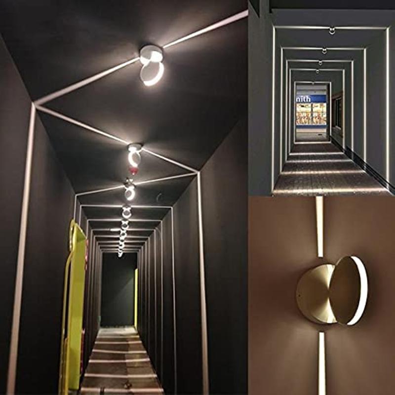 LED Window Sill Light Line Decor Wall Lamp Warm White Wall Sconce 360° Rotating Holder Door Frame Stair Corridor Ray Light Decor