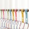 5/3/1Pcs Hanger Buckle Home Clothes Wardrobe Organizer Hook Anti-Slip Windproof Hanger Data Cable Storage Colorful Rack Holder