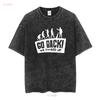 Human Evolution Go Back Funny Humor T Shirt Sizes S to 5XL vintage Washed Breathable graphic Top For Everyday Wear streetwear
