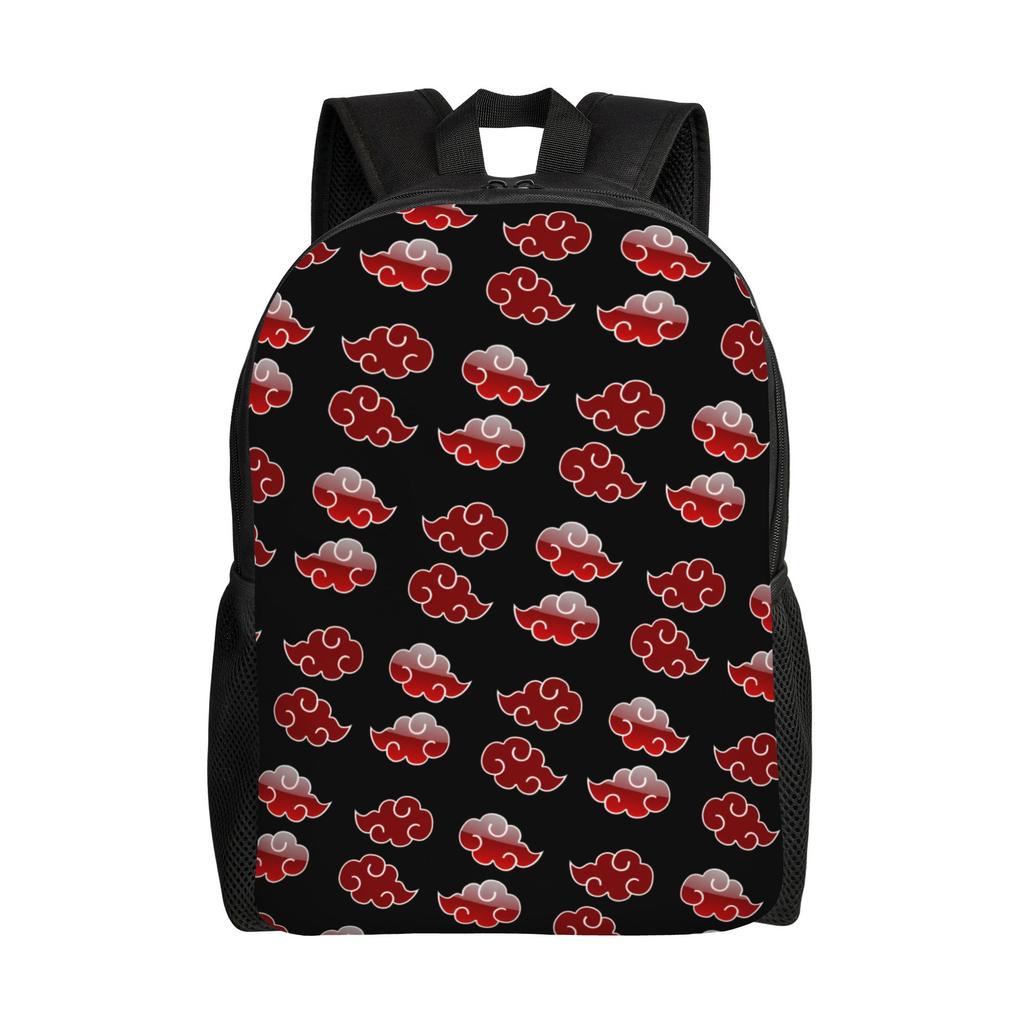 3D Printing N-Narutoes Akatsukis Backpack for Girls Boys Anime College School Travel Bags Men Women Bookbag Fits 15 Inch Laptop