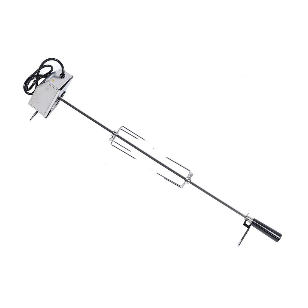 Grill Rotisserie Kit 33lb Load Bearing Easy Assembly Stable Rotating Rotisserie Motor Spit Rod Kit