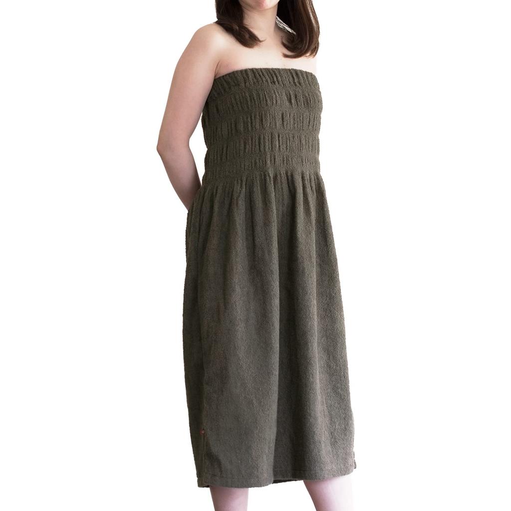 Bloom Wrap Adult 90 x 130 Wrap Spa Bathing Made in Japan Imabari-made Towel, Jupe, Size, cm, Towel, Gown, Suit, Absorbent, Quick-Drying, (Ash Brown)