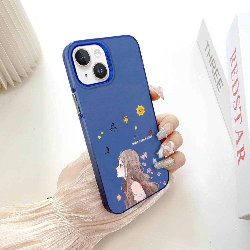 Fashion Colorful Sliver Double Sided Phone Shell Soft Edge Hard Case Full Cover Shockproof Phone Casing for Samsung A16 A55 Xiaomi Redmi 14C Poco C75