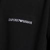 Emporio Armani Logo Embroidered Crew Neck Long Sleeve Sweatshirt Men sweatshirt Black EM000520-AF10790-UC001