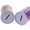 1Pc Euro Dollar Money Box Safe Cylinder Piggy Bank Banks For Coins Deposit Boxes