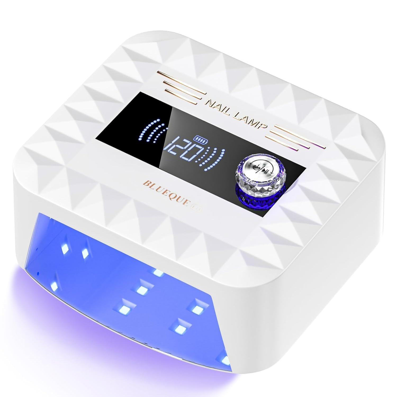 

Rechargeable Gel Nail 120W Rechargeable Gel Nail Light LED UV Light Resin Light Fast Curing LED Nail Light Second Stepless Timer Cordless Curing Light белый