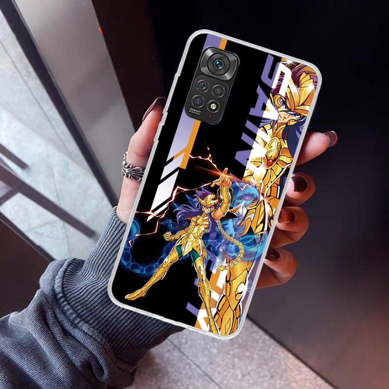 Anime Saint Seiya Phone Case for Xiaomi Redmi Note 15 14 14S 13 12 12S 11 Pro Plus 11E 11T 11S 10S 5G Soft Cover Fundas Redmi No