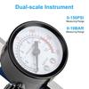 1/4" Air Pressure Regulator Spray Paint Gun Pressure Gauge Pneumatic Tool Accessory General General Pressure Regulating Valve