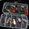 10pcs Boxed Rotating Spoon Kit Lure Fishing Lures Spinner Wobblers Hooks Metal Sequin Trout Crankbaits Fishing Accessories New