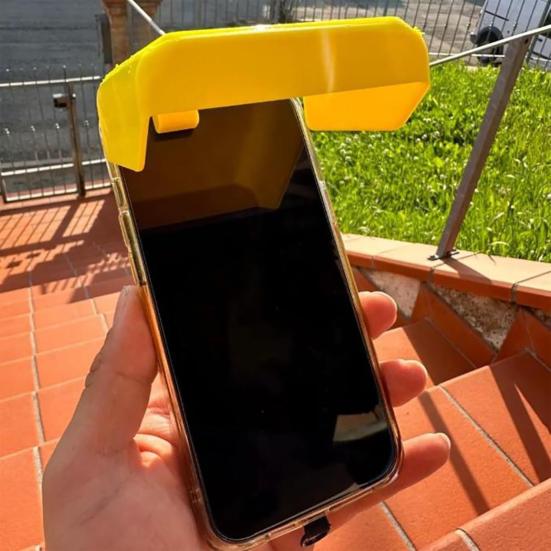 Phone Sunshade Clip with Adjustable Visor 3D Printed Universal Mobile Phone Umbrella Outdoor Beach Pool Travel Phone Sun Shield
