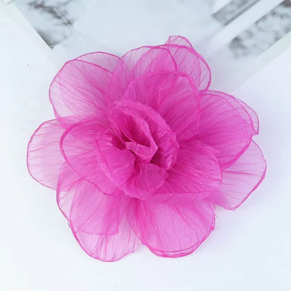 Fairy Style Oversized Yarn Flower 20cm Flower Corsage New Flower Brooch  Women