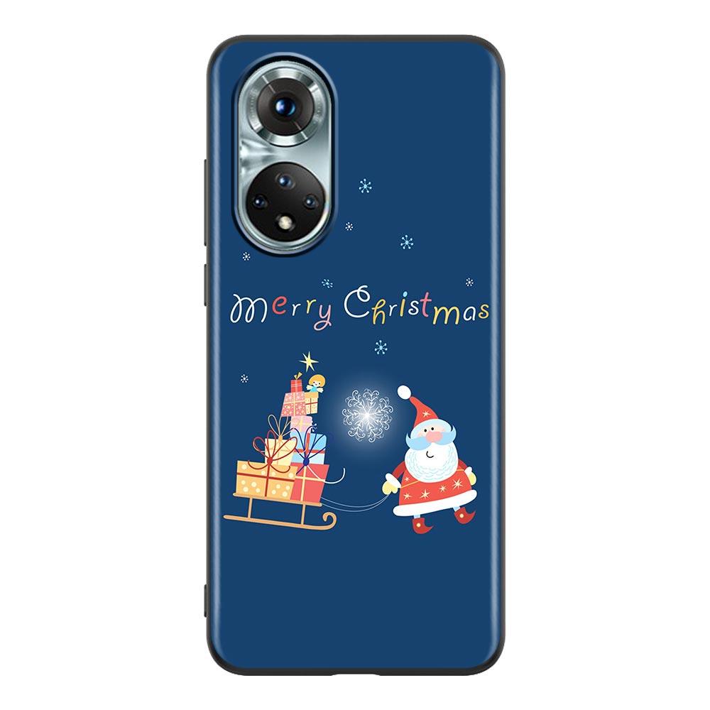Merry Christmas Santa Claus Elk Phone Case For Honor X8 60 8X 9X 50 30i 21i 20 9A Play Nova 8i 9 SE Y60 Magic4 5G Pro Lite Cover