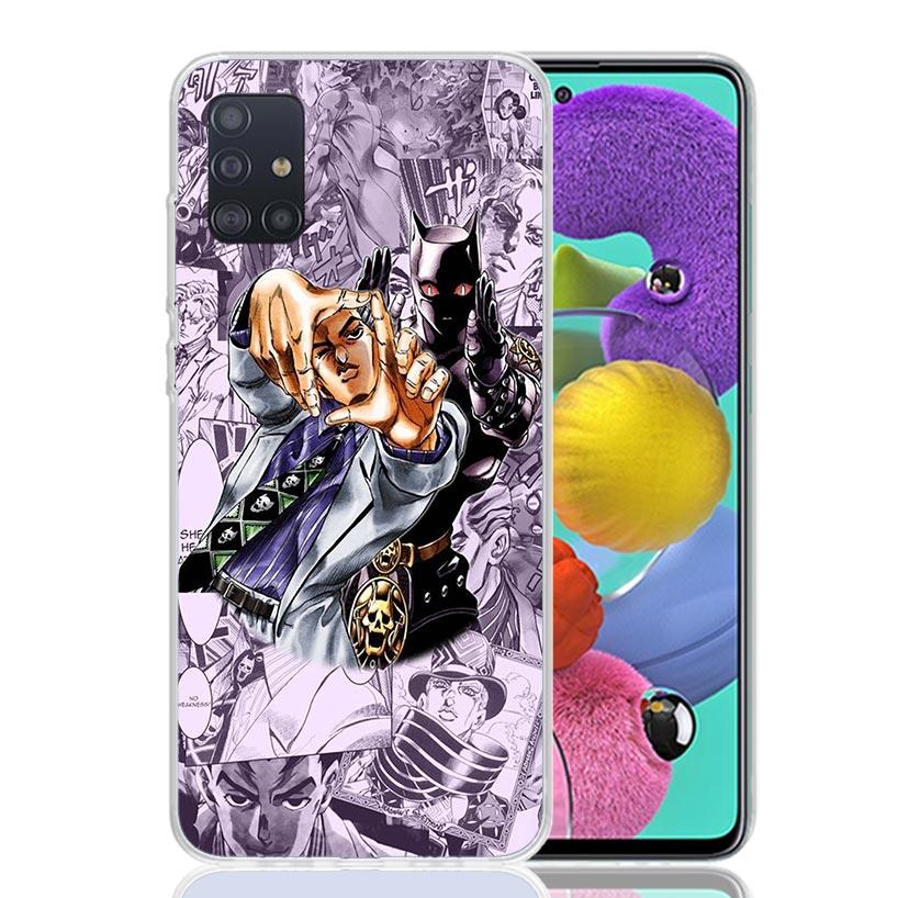 JoJo Adventure Killer Queen Phone Case For Samsung Galaxy A52 A32 A22 A12 A02S A50S A30S A51 A31 AA71 Note 20 Ultra 10 S10 Plus