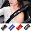 Car Styling Ornaments Car Seat Belt Harness Shoulder Adjuster Pad Cover Car Carbon Fiber Cover For Nismo Car Accessories