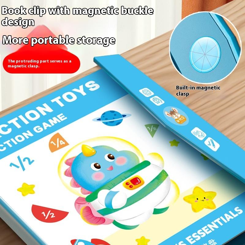 1 Set Kids Magnetic Fraction Tiles & Fraction Circles Math Manipulatives For Elementary Magnetic Fraction Educational Puzzle Toy