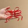 1 Pair Silky Satin Ribbon Bow Barrettes Flowing Side Hair Clip Chinese Bow Hairpins  Wedding