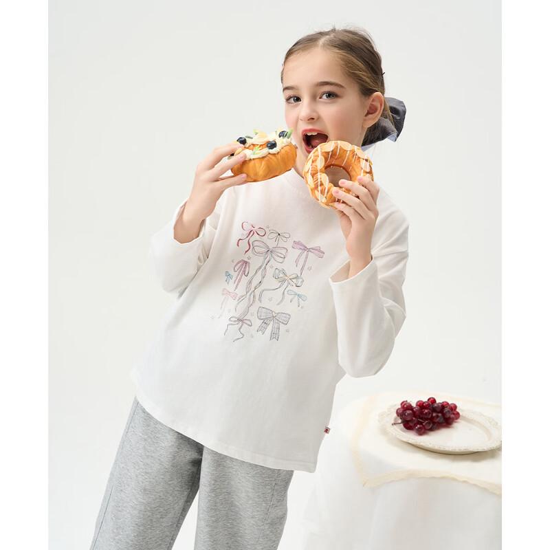 Montagut Girls' Abstract Line Print Long-Sleeve T-Shirt