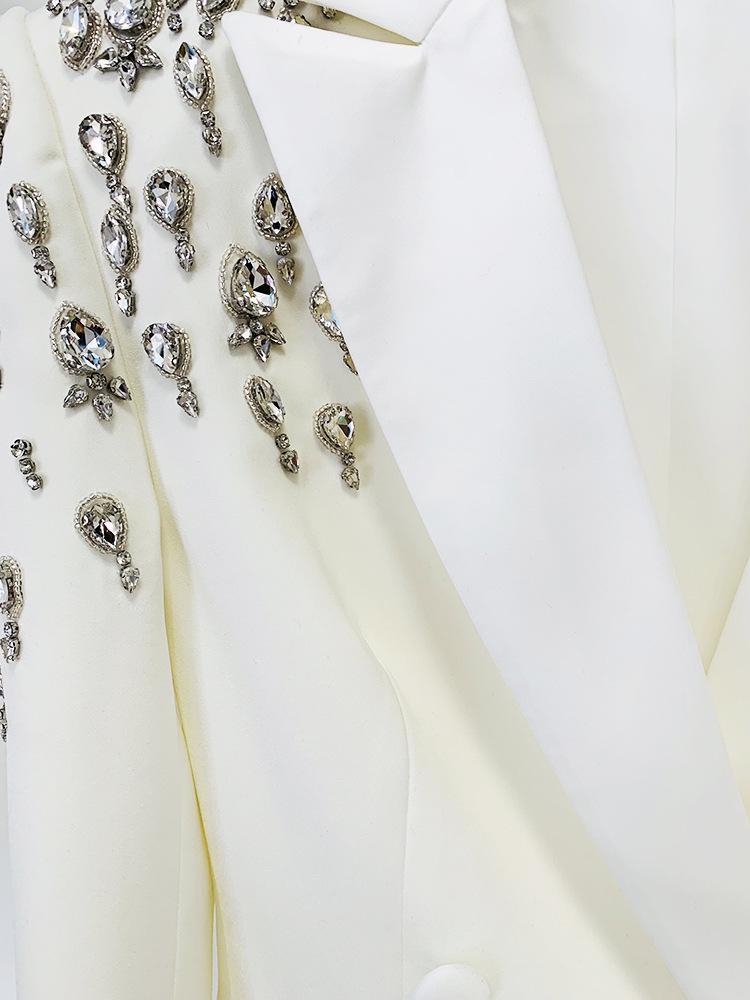 2026 High Street: Slim Fit Blazer with Beading & Rhinestones - Early Spring Collection