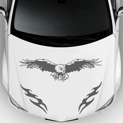 3 stücke Die Adler Feuer Totems Auto Aufkleber DIY Modellierung Haube Vinyl Aufkleber Zubehör Sport Flügel Auto Racing Streifen Abdeckung Aufkleber