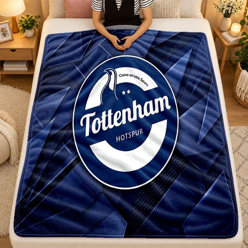 Flannel BlanketTottenham Hotspur Warm Soft Throw Blanket for Indoor Sofa Bed Living Room Use