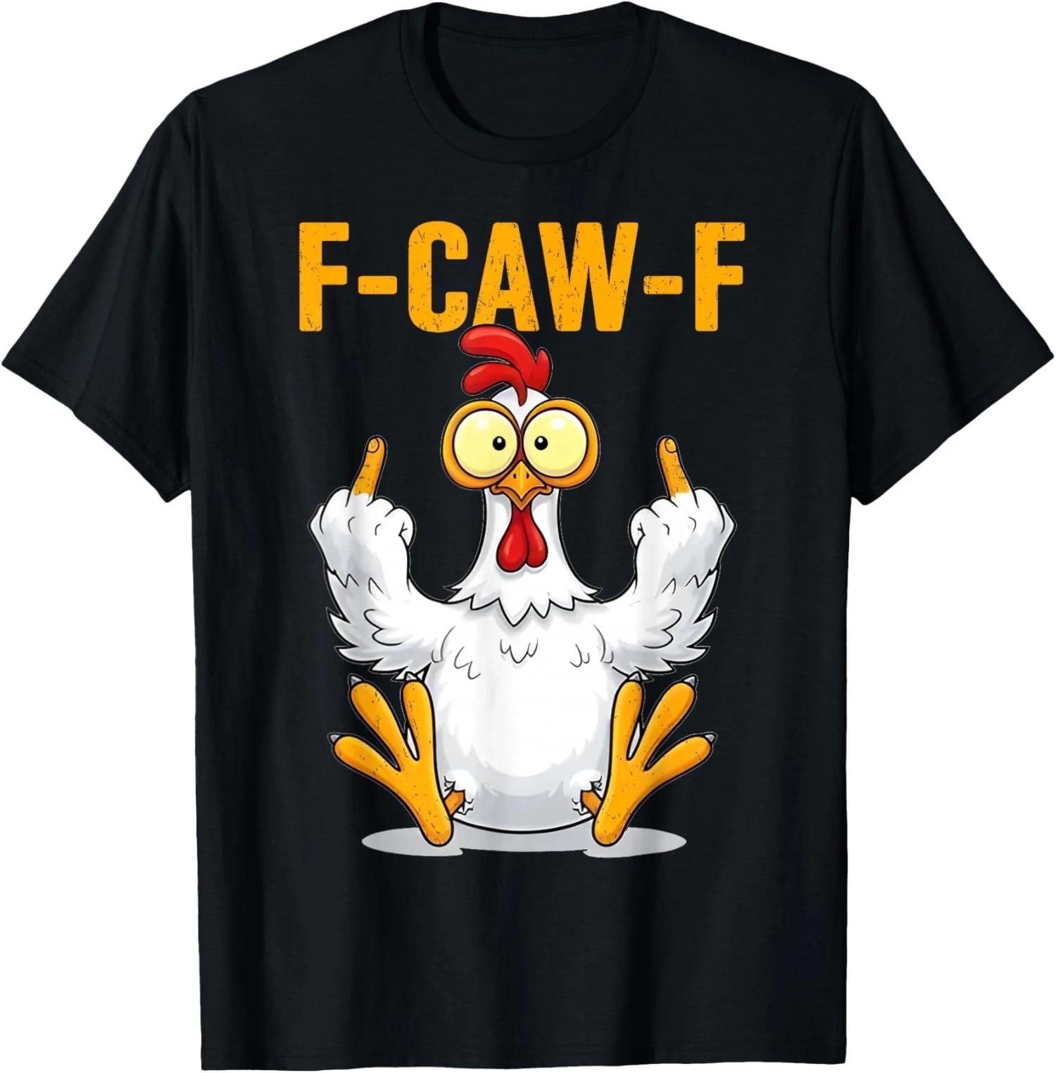 Funny Chicken T T-Shirt Mens F CAW F Graphic Rude Humour Novelty Tee S