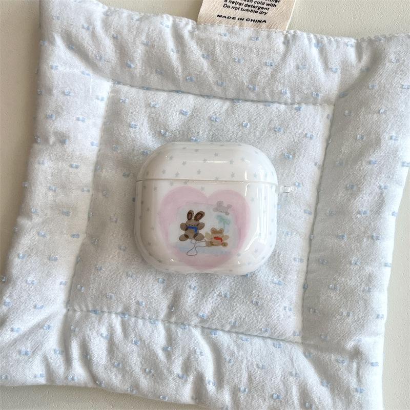 Star love bear rabbit AirpodsPro1 earphone case for Apple 1/1/1 generation wireless bluetooth case