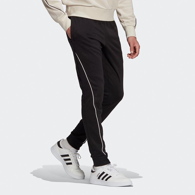 Adidas Essential Drawcord Joggers Men Bottoms Black GK9483
