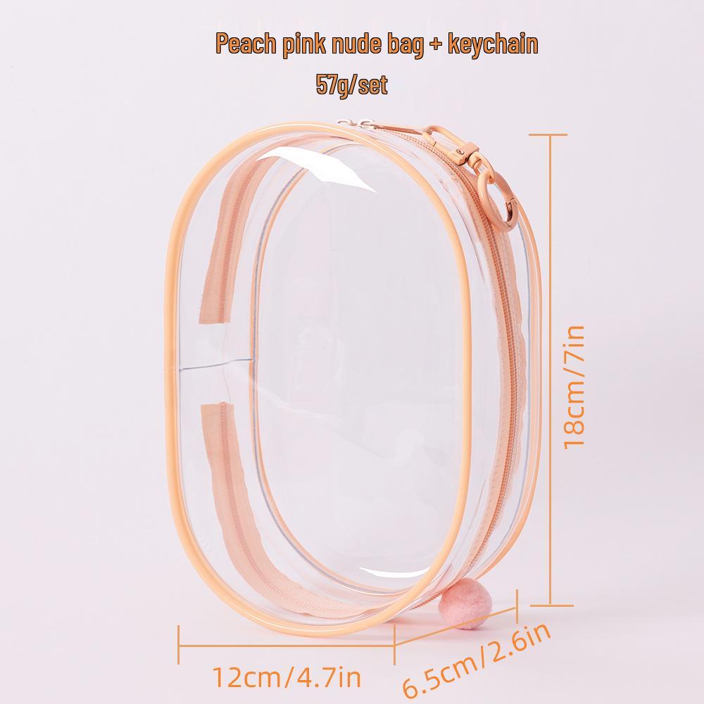 18cm High-Transparency Vinyl Doll Case - Multicolor Stroller Bag with Hanging Option for Anime Collectibles