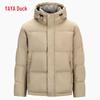 Yaya Men's Color-Block Plaid Hooded Down Jacket