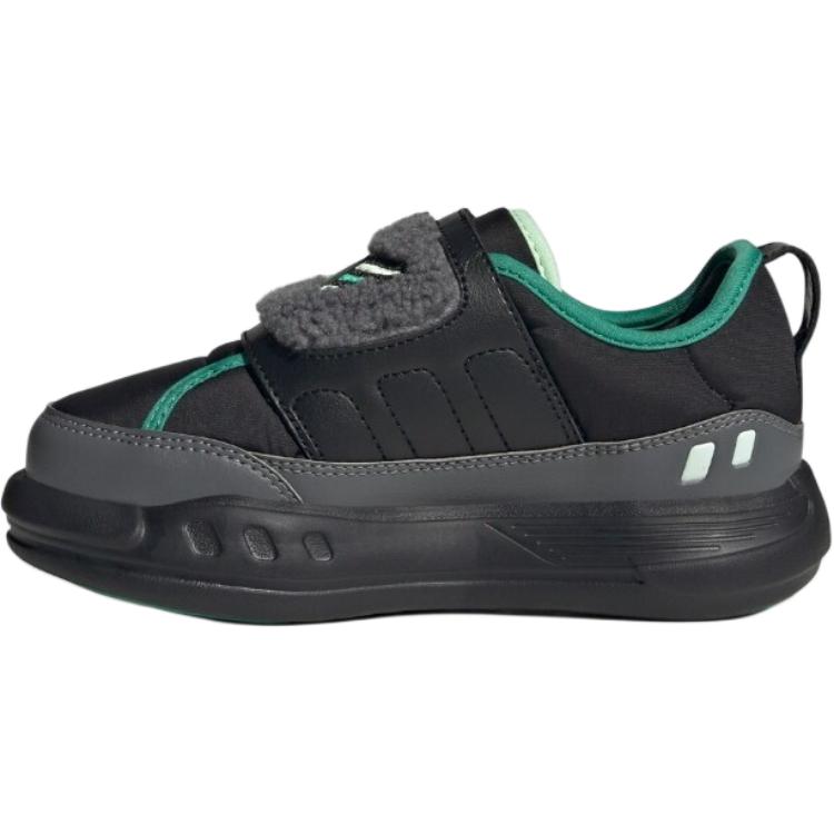 New Adidas Puffy Skipper Slip Resistant Rebound Thermal Low top Casual Shoes Black Kids' KJ3899