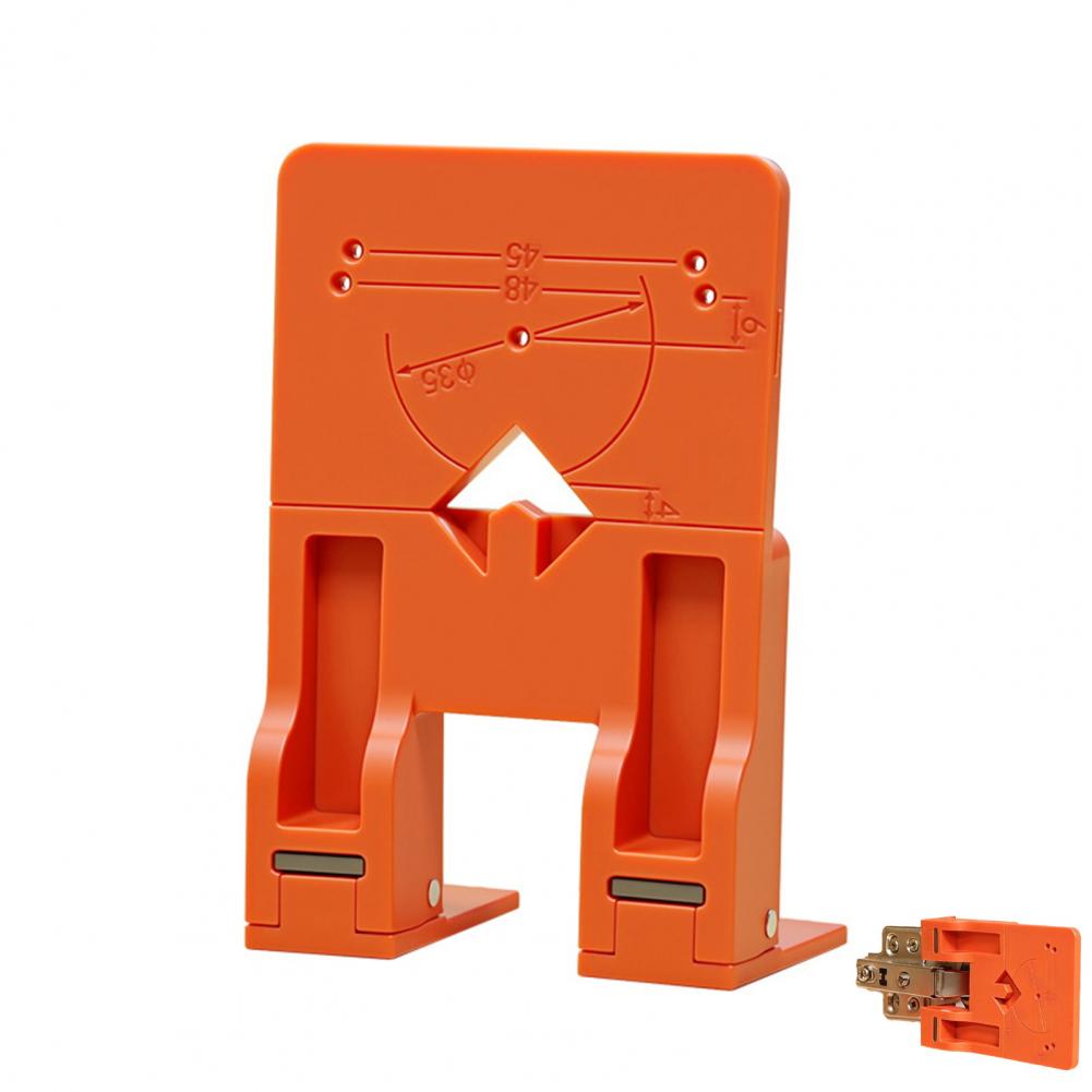 Hinge Mounting Bracket with Powerful Double-Sided Magnets 2.6mm Hinge Gap Spacer Professional Hinge Installation Tool
