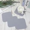 4PCS Jar Opener Gripper Pad, Silicone Jar Openers 5 Inch Square Multi-function Anti-Slip Coasters Bottle Jar Opener, Jar Lid Openers for Opening Cans