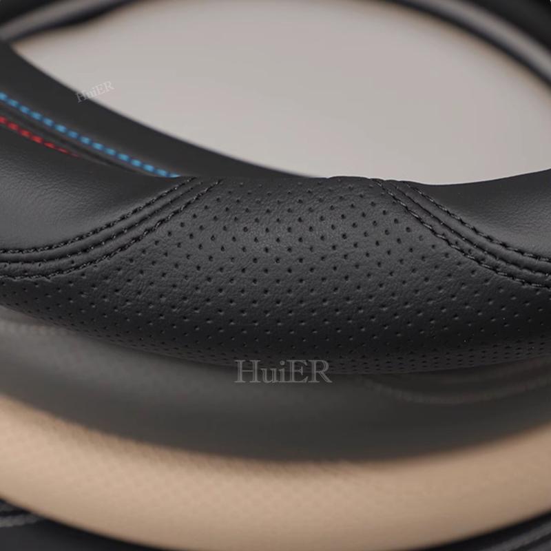 New D Shape Car Steering Wheel Cover Decor Accessories Ultra Thin Leather Auto Anti Slip for Volkswagen Jetta VS8 2025 2026