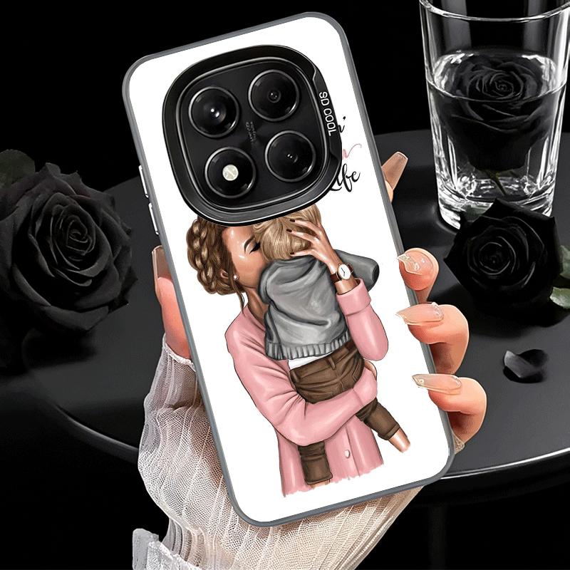 Baby Mom Girls Soft Phone Case for Samsung Galaxy S24 S25 FE S26 Edge S23 Ultra S22 Plus S21 + Shockproof Cover Back Shell