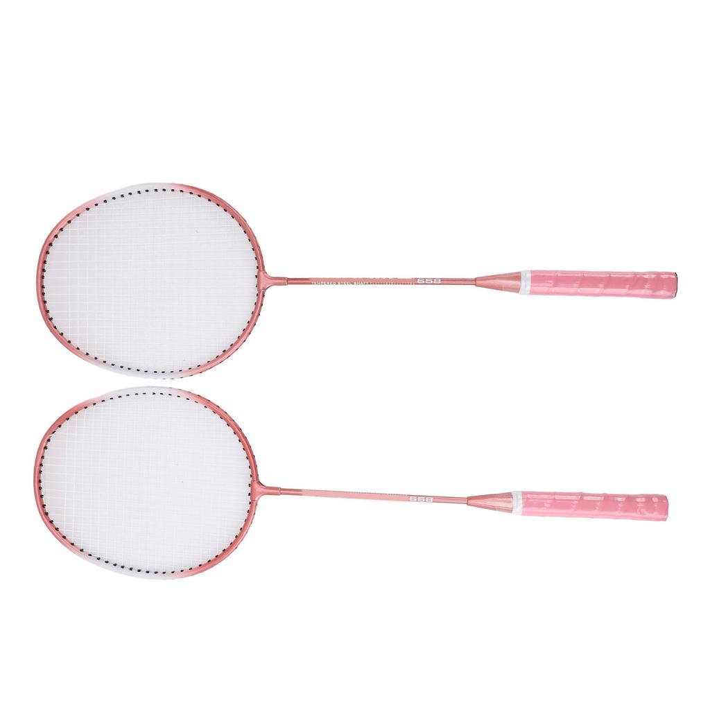 Badminton Set Iron Alloy Incrsed Ar Shock Absorption Lightweight Badminton Racket Set for Beginner Children Adults