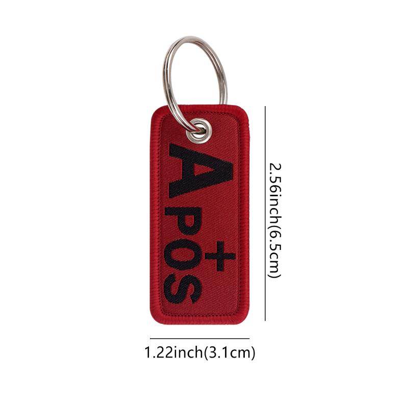 1 Stück Rote Serie Gestickter Schlüssel Cool Buchstabe Zitat Schlüsselanhänger Schlüsselanhänger Für Auto Motorrad Schlüsselanhänger Halter Schmuck Zubehör