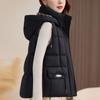 Fashion Winter Women's Vest Hooded Can Be Worn On Both Sides Thick Warm Casual Sleeveless Jackets Woman Short Coat
