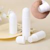 10Pcs Refillable Empty Roller Bottles Containers Reusable Cosmetic Dispensing Bottles Durable White Travel Bottles