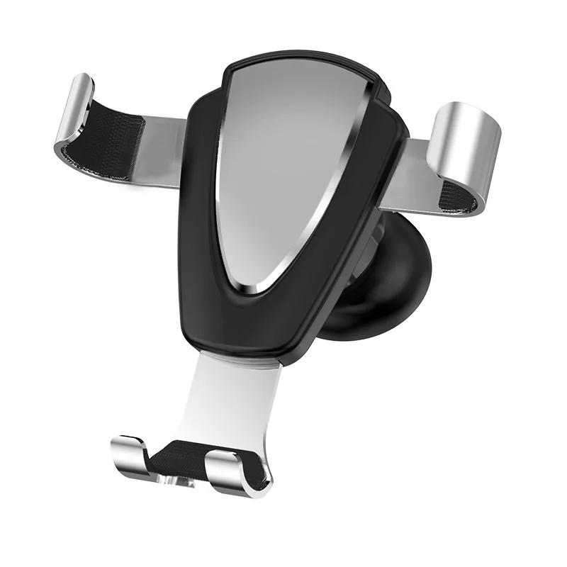 Metal Gravity Car Mount For Mobile Phone Holder Car Air Vent Clip Stand Cell Phone GPS Support Large For Smart Phone