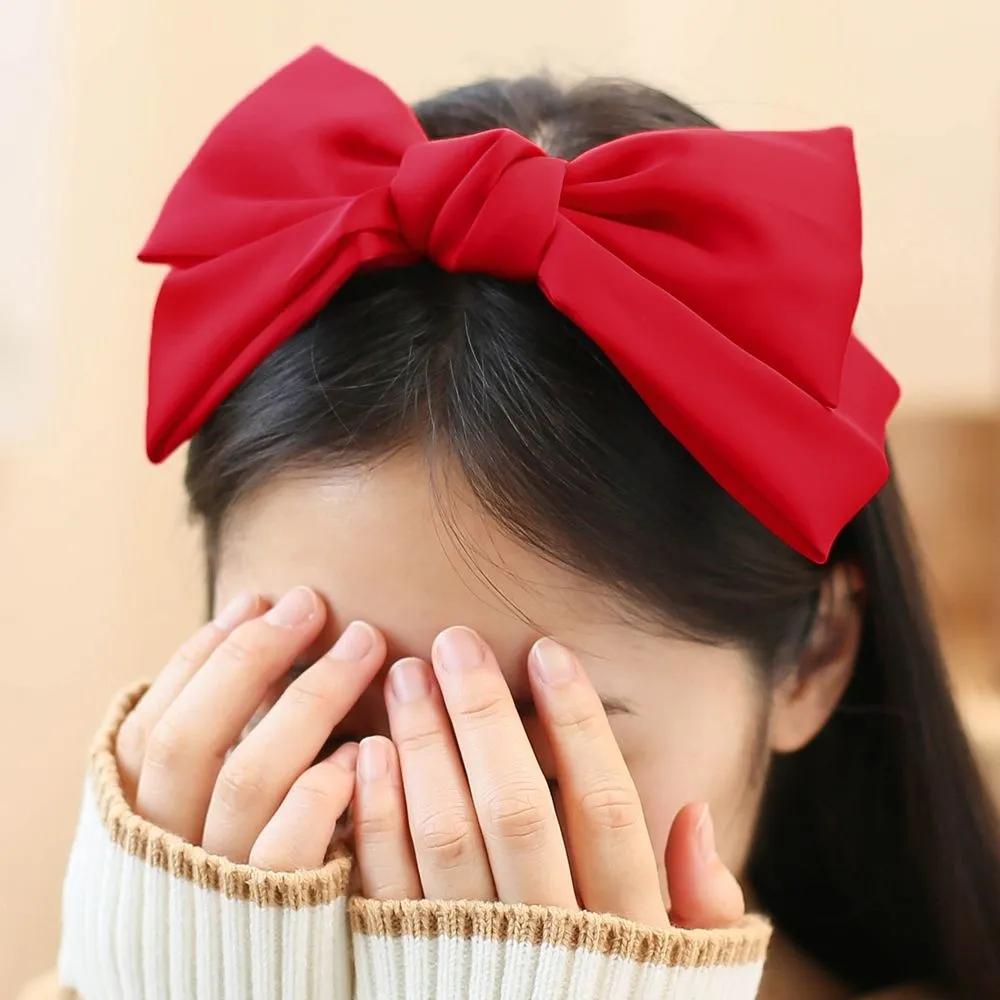 Daily Headband Designer Headband Angel Shushu Satin King Ribbon Hairband Red Ju Vidastory
