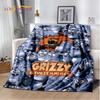 Cartoon 3D Grizzy und die Lemminge Decke, Weiche Überwurfdecke für Zuhause Schlafzimmer Bett Sofa Picknick Reise Büro Abdeckung Decke Kinder