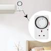 24 Hour Cyclic Timer Switches Mechanical Cycle Electrical Outlet Device Programmable Mechanical Timer Easy to Use