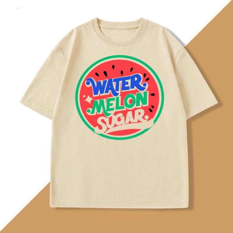 Twinkling Watermelon Tshirt Unisex WOMEN Casual Short Sleeve T Shirt Cotton Breathable Tshirt Funny Summer Unisexs Clothes Tops